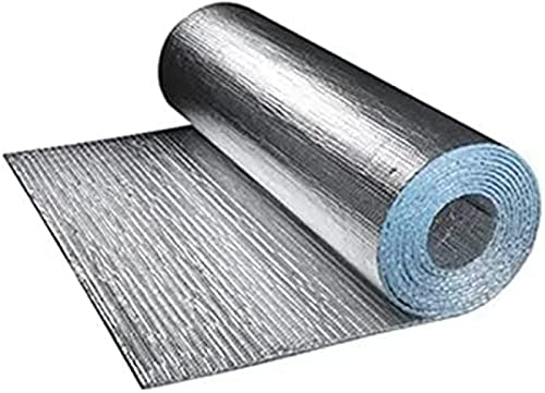 Isolier-Luftpolsterfolie, Heizkörper-Isolierfolie, Wasserdicht – Verhindert Schimmel Und Feuchtigkeit In Ihrem Zuhause, Zur Wärmefolienisolierung Für Wände, Dächer, Böden, Dachböden,1x20m/3.2x65.6ft