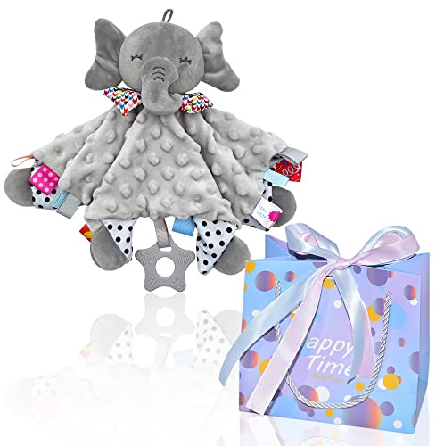 UNMOT Elephant Baby Comforter Gift Bag Set for Newborn Boys and Girls