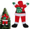 Papá Noel Colgando de Navidad, 138cm Papá Noel Colgando Trepando para Árbol de Navidad Christmas Hanging Santa Claus para Techo Chimenea Árbol Porche Árbol Puerta Patio