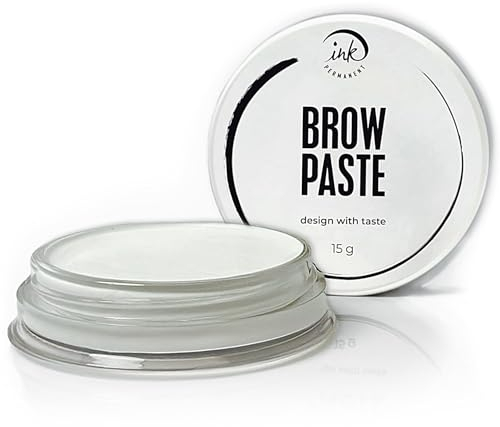 Ink Permanent Augenbrauenpaste Weiß, 15 g Flasche, Augenbrauen-Paste für Microblading-Zubehör, PMU-Zubehör, Brauen-Design, Zeichnen Oder Skizzieren Sie die Form