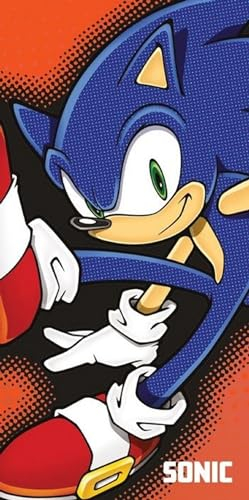 Jerry Fabrics Sonic The Hedgehog Strandhandtuch, Mehrfarbig, einzigartig