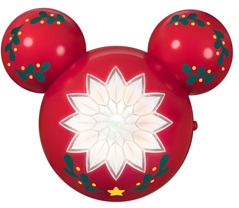 Hallmark Keepsake 3.7 Mini Christmas Tree Topper, Disney Mickey Mouse ShowToppers Musical With Light, Gifts for Disney Fans