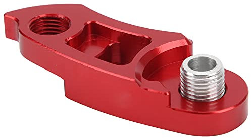 ZJchao Mountainbike-Aluminium-Schaltwerk-Aufhänger-Verlängerung, Heckhaken-Verlängerung für Geschwindigkeitsänderungen, 【41 Mm Länge】 (Rot)