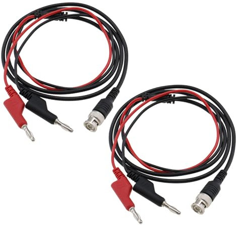 VGOL 2 Stück BNC-Stecker Q9 auf Dual-Bananenstecker Koaxialkabel Gesamtlänge 131,5 Cm Kabellänge 36 Cm für Oszilloskope Signalgeneratoren Oszilloskop-Messkabel