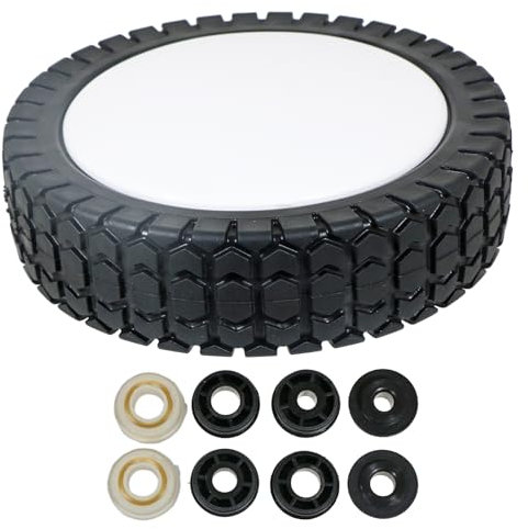 SPARES2GO 6 Tyre Wheel for Lawnmower with Reducer Bushes (150mm)