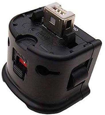 Motion Plus Adapter fAccelerator Handle Sensator Externer Adapter für Wii-Fernbedienung, Fernbedienung Externer Zubehör Motion Plus Sensor Zubehör, Schwarz (1 Stück - Schwarz)