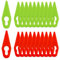 MOSTFUN 100 Pcs Lames en Plastique de Rechange pour Coupe Bordures, Lame Coupe Bordure Tondeuse à Gazon en Plastique Lames pour Jardin et Pelouse Coupe Bordures (Vert)