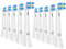 CALLYSONIC Aufsteckbürsten kompatibel mit Oral B iO 2 3 4 5 6 7 8 9 10 Serien, Ersatzbürsten für Oral B iO Sanfte Reinigung, 10 Stück Bürstenköpfe, Schwarz/Weiß