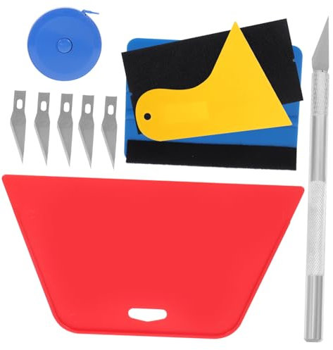 Angoily Outils Pour Application De Papier Peint Raclette À Peler Et Règle De Précision