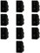 10 MODULI INTERRUTTORE 0-1, NERO, COMPATIBILE CON BTICINO AXOLUTE, 2 POSIZIONI, MODULI E FRUTTI 100% COMPATIBILI, MATERIALI DI ALTA QUALITA'