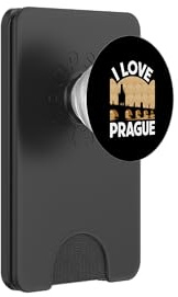 I Love Prague Travel Souvenir Cityscape Design PopSockets PopWallet for MagSafe