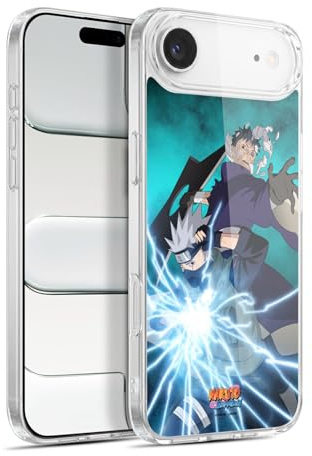 Head Case Designs Offizielle Naruto Shippuden Obito und Kakashi Schluessel Kunst Gelhülle [Militärischer Schutzgrad] Kompatibel Mit Apple iPhone 17 Air Und Kompatibel Mit MagSafe