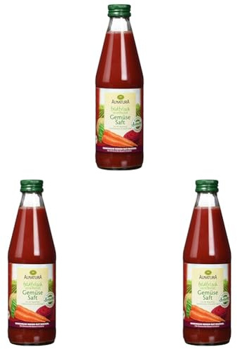 Alnatura Bio Gemüsesaft feldfrisch (1 x 330 ml) (Packung mit 3)