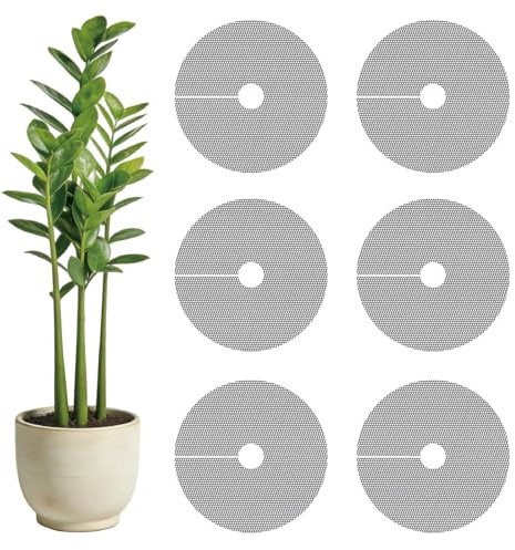 6 Pcs Plant Protectors from Animals, 11.8 /30cm Plant Garden Guard Cover for Indoor and Outdoor Plants, Round Cuttable Plant Pot Grid for Plant Protection from Digging Pets and Squirrels
