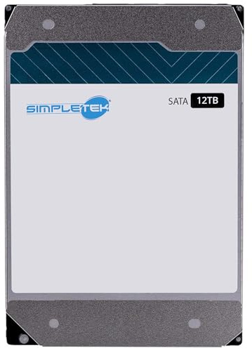 SIMPLETEK - Hard Disk Interno 6TB 3,5 - SATA III 5400rpm - 256MB | Disco rigido HDD ideale per NAS, Server e archiviazione dati