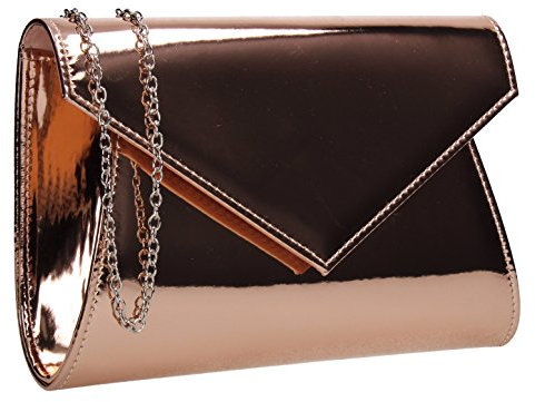 SwankySwans Women's Lenny Clutch Bag, Champagne