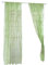 WINOMO Transparent Tulle Window Sheer Window Screen Rod Pocket Voile Curtains with Wicker Pattern for Bedroom Living Room (Green,100x200cm)