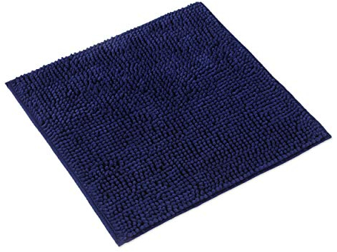 WohnDirect Badematte 45x45cm | Dunkelblau | rutschfest & Waschbar, Badezimmerteppich zum Set kombinierbar, Badvorleger, WC Garnitur, Badteppich, Oeko-TEX Zertifiziert