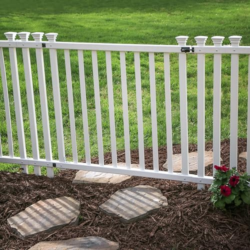 Zippity Outdoor Products ZP19038 Fence, Baskenridge Gate, White