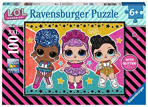 Ravensburger LOL Surprise! 100 piece Jigsaw Puzzle with Extra Large Pieces and Glitter for Kids age 6 years and up