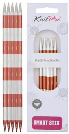 KnitPro Smartstix Double Pointed Needles 8 (20cm) | 6.50mm