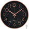 October Elf 12 Inch Wall Clock Non-ticking Silent Round Modern Decorative Wall Clocks with Large Arabic Number for Bedrooms Office Kitchen Gym Living Room Kitchen