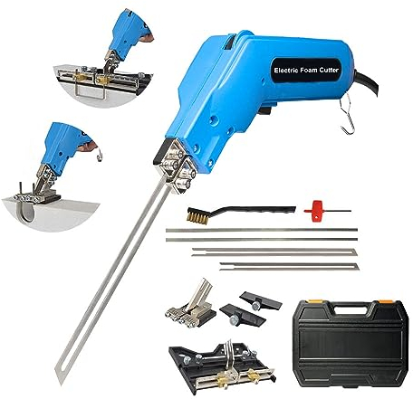 110V Electric Hot Foam Cutter Knife Grooving Wire Styrofoam Engraving Tool Kit Blade Slotting Board DIY Sculpture (Full set)