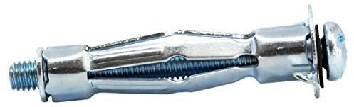 M4 x 38mm Drywall Anchors Plasterboard Cavity Wall Fixings Hollow Wall Anchors Plugs (Pack of 10) A09D