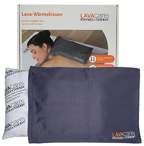 LAVAcare 2-in-1 Kühl- & Wärmekissen Klassik • Kühlendes Kissen mit Lavasand • Für Gefrierfach, Mikrowelle & Backofen • Lavakissen zur Erfrischung & Entspannung von Nacken, Rücken & Bauch