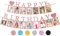 Foto-Banner zum 16. Geburtstag, in Rotgold, vormontiert - Sweet 16 Banner mit 16 Foto-Karten-Rahmen, Partyzubehör - Happy 16th Birthday Dekorationen für Mädchen mit 16 Schildern