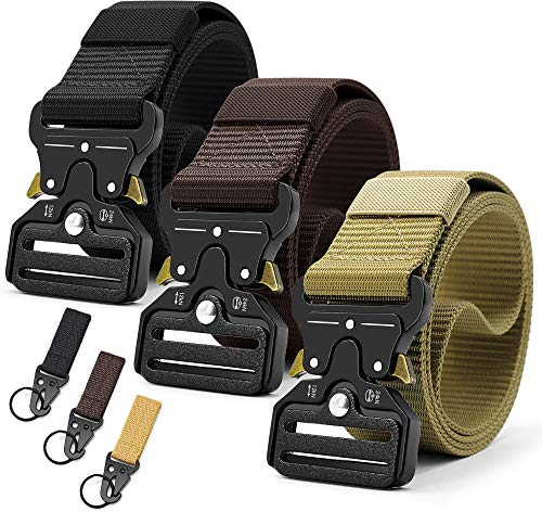 DOOPAI Taktischer Gürtel Herren 3er,Militär Gürtel Herren Taktischer, Outdoor Gürtel für Männer