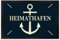 trendaffe - Heimathafen Fußmatte XXL mit Anker Motiv