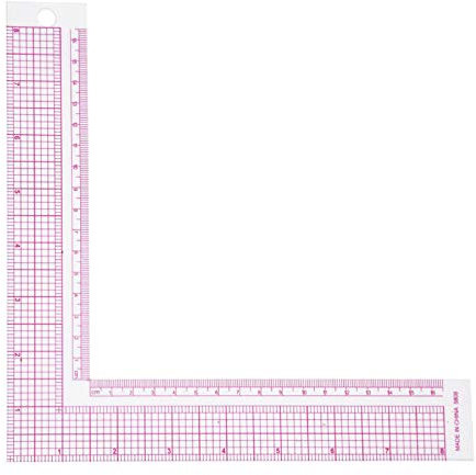 Nähen Herrscher L-Form Lineal Kunststoff Rechten Winkel Lineal Professionellen Schneider Handwerk Werkzeug für Sewing Mess (5808)