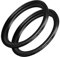 Step Up Ring für Kameralinse, 77 mm bis 82 mm Filter, Adapterring für Objektiv, Premium-Aluminium, 2 Stück
