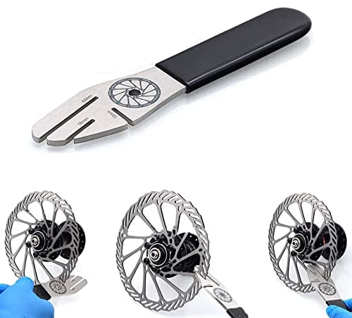 Gloryit 1 Stück Fahrrad Bremsscheiben Richtwerkzeug, Edelstahl-Bremsscheiben-Ausrichtwerkzeug, Bremsen Rückstellwerkzeug, Disc Brake Alignment Tool zum Abflachen von Fahrradbremsscheiben