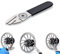 Gloryit 1 Stück Fahrrad Bremsscheiben Richtwerkzeug, Edelstahl-Bremsscheiben-Ausrichtwerkzeug, Bremsen Rückstellwerkzeug, Disc Brake Alignment Tool zum Abflachen von Fahrradbremsscheiben