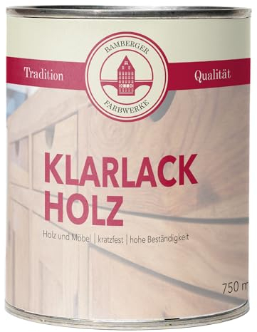 Bamberger Farbwerke Klarlack Holz Holzlack Möbellack farblos (DIN71-3 Kindesicher) - viele Glanzgrade (seidenmatt, 10 L)