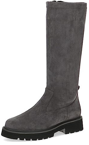 CAPRICE 9-25607-41, Stivali piatti Donna, Grigio (Dk Grey Str.), 41 EU