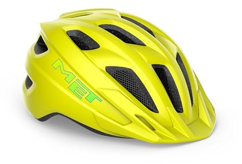 MET Crackerjack Kids Cycling Helmet, Matt Lime, Size 52-57cm