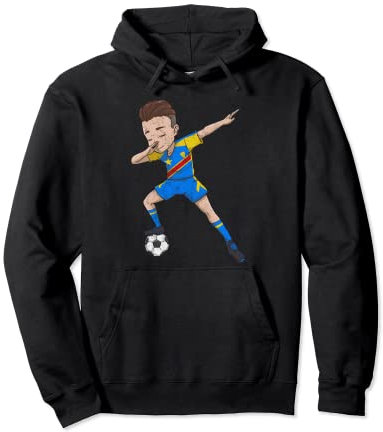 Kongo Trikot Fußball Girl Dabbing Pullover Hoodie