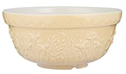 Mason Cash Steingut Rührschüssel 21 cm | Daffodil | 2 L | Teigschüssel für Brotteig, Kuchenteig oder Pizzateig | aus hochwertigem, splitterresistentem Steingut | Teigschüssel groß