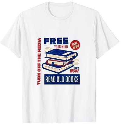 Anti Woke Lire Anciens livres Conservatif T-Shirt