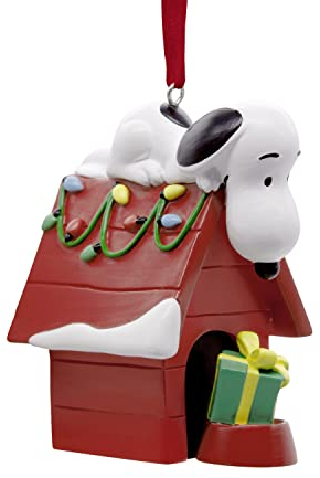 Hallmark Peanuts Snoopy on Holiday Doghouse Weihnachtsdekoration