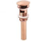 Piletta Lavandino Bagno Universale,Oro Rosa,Piletta Lavandino,Piletta Lavabo Bagno Pop Up,Con/senza Foro Troppopieno,Piletta A Rimbalzo In Rame Pieno,oro Rosa A