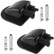 2 Pcs Passacavo Solare Doppio Ingresso Impermeabile per Passacavo Pannello Solare ABS for Cavi 6-12mm Fissaggio al Tetto per Cavi Solari Roulotte Barche Camper Nero
