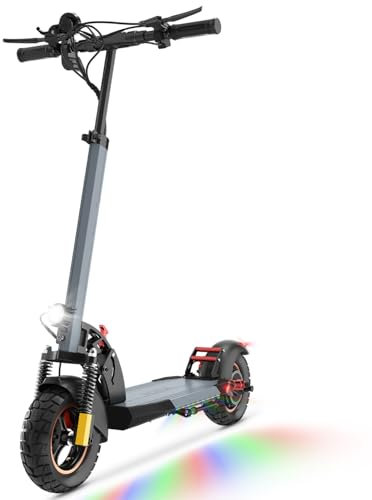 10 Monopattino Elettrico Adulto, 48V 12.5Ah Batteria e Motore Potente Scooter Elettrico Pieghevole, 30KM di Autonomia, Velocità fino a 25KM/H, Carico Massimo 120KG