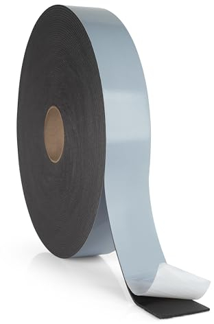 ALMO 2 Rollen PE-Nageldichtband doppelseitig stark klebend (30m x 60mm) Dichtband selbstklebende Trennwandband für Unterspannbahnen, Anthrazit