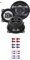 EHO Crunch Auto Lautsprecher Boxen GTi42 300 Watt 10 cm 2 Wege Koax passend für FIAT Punto 2 188 1999-2007 Türen hinten