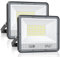 VRTOGTHE Projecteur Exterieur LED 50W - 2 PACK 5000LM 7000k Blanc Froid Spot LED Extérieur, IP67 Étanche Eclairage Exterieur pour Usines, Ateliers, Terrains, Garages