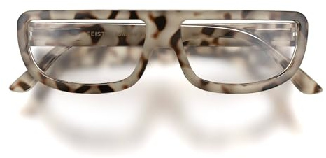 LONDON MOLE® Feisty lesebrille | Coole rechteckige lesegeräte | Herren damen unisex | Federscharniere